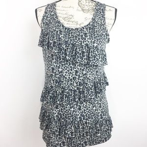 Van Heusen Leopard Print Blouse Medium